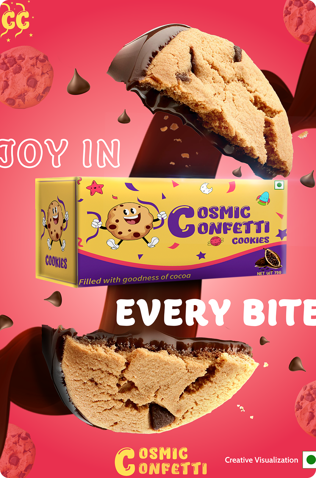 Cosmic Confetti 3D Hero